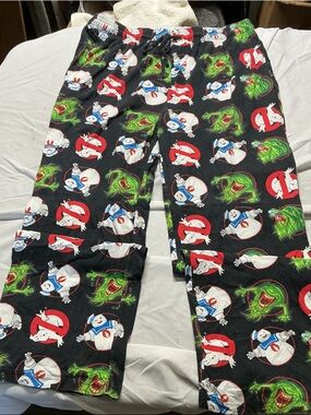 Columbia Black Ghostbusters Print Men’s Pajama Joggers Sz XXL. 1020